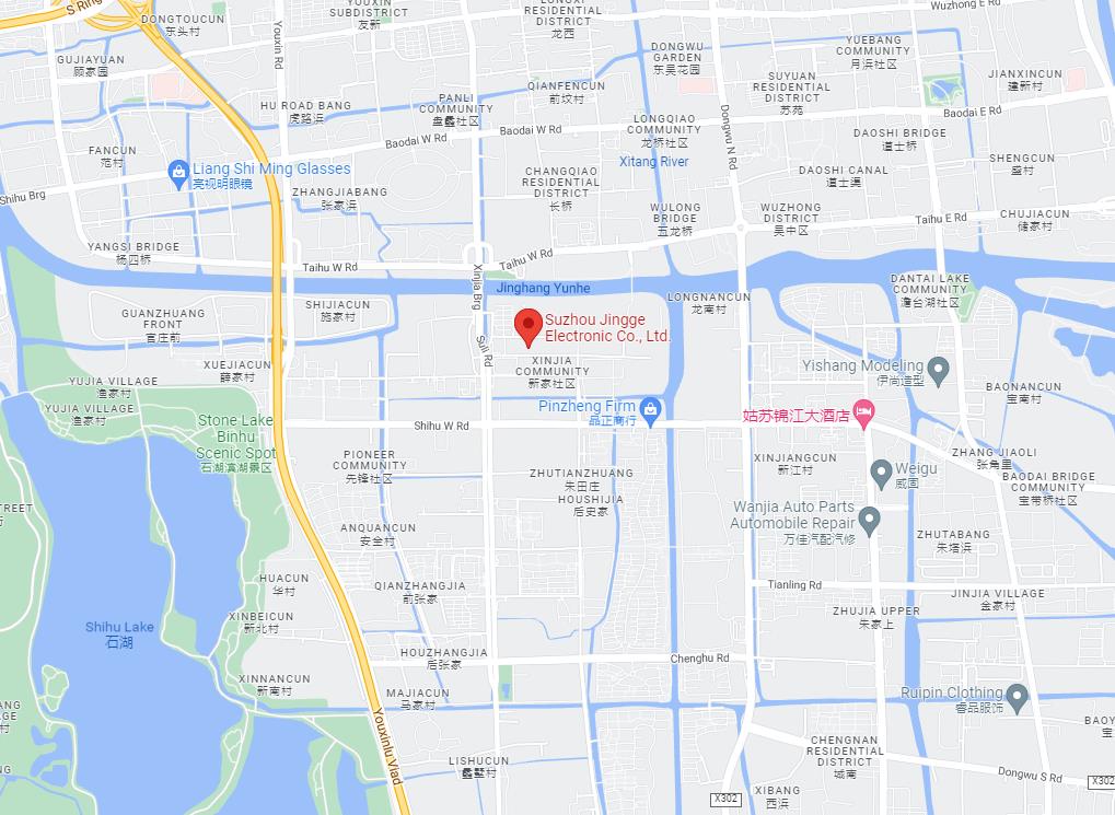 map of Suzhou Jingge Electronic Co., Ltd.